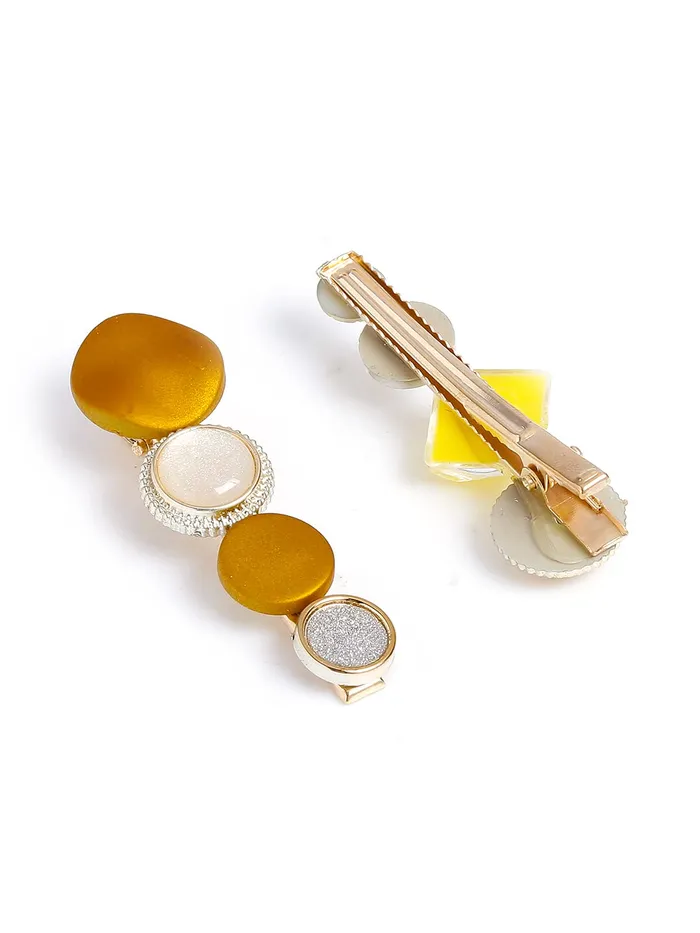 Yellow Chimes Necklaces Yellow Chimes 7 pcs Fine Quality Stylish Hair Clips Fashion Hair Accessories for Women Girls