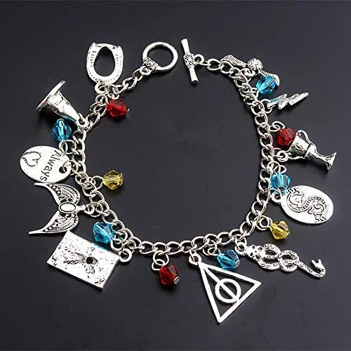 Yellow Chimes Necklaces Yellow Chimes Bracelet for Women and Girls Fashion Silver Charm Bracelets for Women and Girls Hollywood Merchandise Oxidized Silver Charms Bracelet for Girls Women