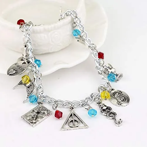 Yellow Chimes Necklaces Yellow Chimes Bracelet for Women and Girls Fashion Silver Charm Bracelets for Women and Girls Hollywood Merchandise Oxidized Silver Charms Bracelet for Girls Women