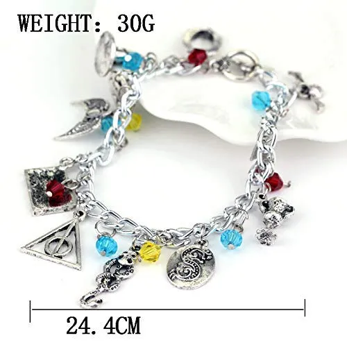 Yellow Chimes Necklaces Yellow Chimes Bracelet for Women and Girls Fashion Silver Charm Bracelets for Women and Girls Hollywood Merchandise Oxidized Silver Charms Bracelet for Girls Women