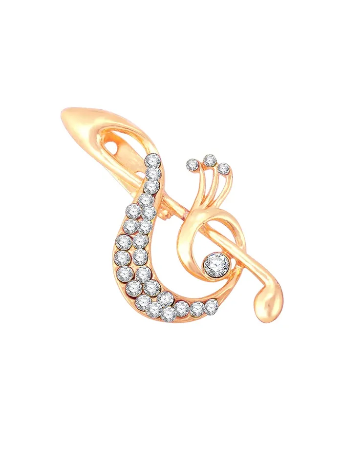 Yellow Chimes Necklaces Yellow Chimes Brooch for Men Musical Note Music Gold Plated Brass Crystal Studded BroochLapel Pin For Men and Boys Yellow Chimes Necklaces Yellow Chimes Brooch for Men Musical Note Music Gold Plated Brass Crystal Studded BroochLapel Pin For Men and Boys