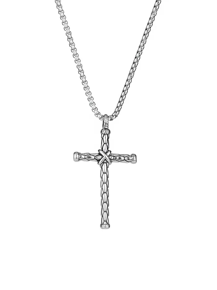Yellow Chimes Necklaces Yellow Chimes Cross Pendant for Men Silver Cross Chain Pendant Cross Stainless Steel Chain Pendant Necklace For Men and Boys Yellow Chimes Necklaces Yellow Chimes Cross Pendant for Men Silver Cross Chain Pendant Cross Stainless Steel Chain Pendant Necklace For Men and Boys