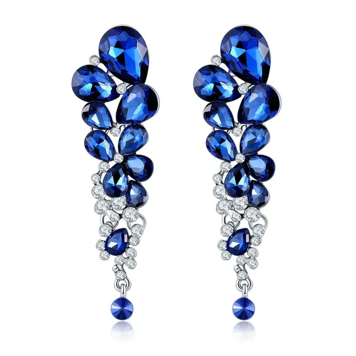 Yellow Chimes Necklaces Yellow Chimes Danglers Earrings for Women Blue Crystal Earrings Platinum Plated Long Danglers Earrings For Women and Girls Yellow Chimes Necklaces Yellow Chimes Danglers Earrings for Women Blue Crystal Earrings Platinum Plated Long Danglers Earrings For Women and Girls