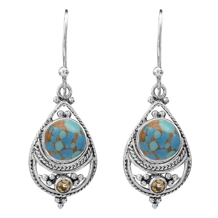Yellow Chimes Necklaces Yellow Chimes Earrings For Women Silver Toned Blue Stone Studded Tear Drop Earrings For Women and Girls Yellow Chimes Necklaces Yellow Chimes Earrings For Women Silver Toned Blue Stone Studded Tear Drop Earrings For Women and Girls