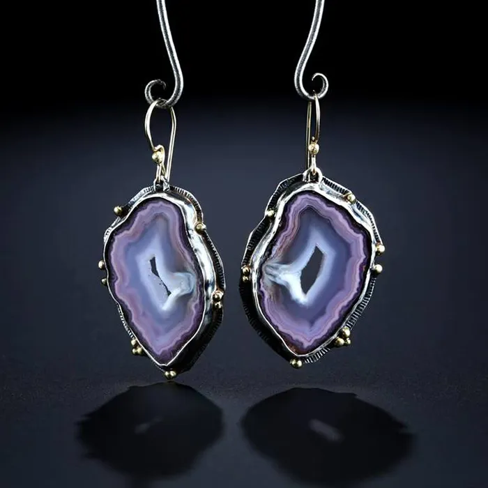 Yellow Chimes Necklaces Yellow Chimes Earrings For Women SilverToned Purple Stone Studded Clip On Drop Earrings For Women and Girls