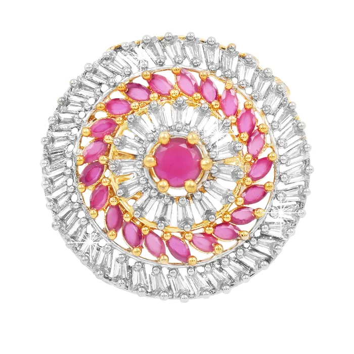 Yellow Chimes Necklaces Yellow Chimes Elagant Sparkling Pink ADAmerican Diamond Studded 18K Gold Plated Ethnic Traditional Designer Adjustable Rings for Women and Girls Yellow Chimes Necklaces Yellow Chimes Elagant Sparkling Pink ADAmerican Diamond Studded 18K Gold Plated Ethnic Traditional Designer Adjustable Rings for Women and Girls