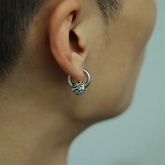 Yellow Chimes Necklaces Yellow Chimes Elegant Latest Fashion Stainless Steel Silver Hoops Design Earrings for Men and Women Medium YCFJER422DSHPSL
