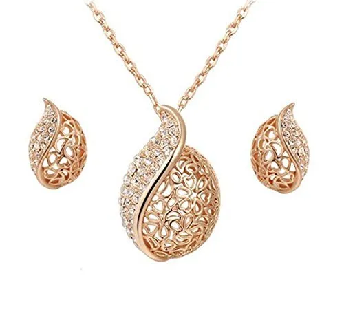 Yellow Chimes Necklaces Yellow Chimes Moxie Collection Golden Arc Designer Crystal Pendant Set for Women and Girls Yellow Chimes Necklaces Yellow Chimes Moxie Collection Golden Arc Designer Crystal Pendant Set for Women and Girls