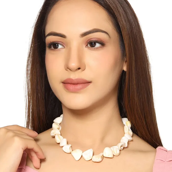Yellow Chimes Necklaces Yellow Chimes Necklace for Women and Girls Fashion Choker Necklace for Women Bead Pearl Choker Necklace for Girls Birthday Gift for Girls and women