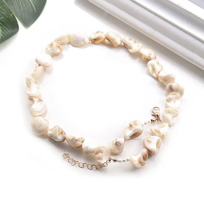 Yellow Chimes Necklaces Yellow Chimes Necklace for Women and Girls Fashion Choker Necklace for Women Bead Pearl Choker Necklace for Girls Birthday Gift for Girls and women