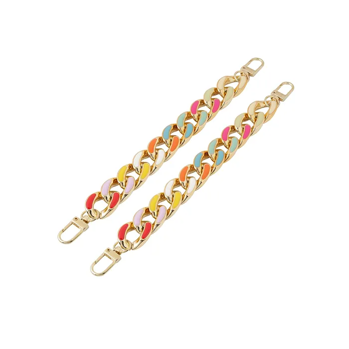 Yellow Chimes Necklaces Yellow Chimes Shoe Chains for Girls and Boys Shoe Accessories Link Chain Design Shoe Decoration Charms Shoe Chains for Unisex Pack of 2 pieces Shoe Chain Charms for Croc