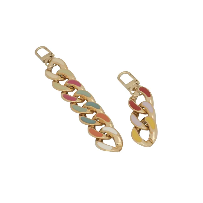Yellow Chimes Necklaces Yellow Chimes Shoe Chains for Girls and Boys Shoe Accessories Link Chain Design Shoe Decoration Charms Shoe Chains for Unisex Pack of 2 pieces Shoe Chain Charms for Croc
