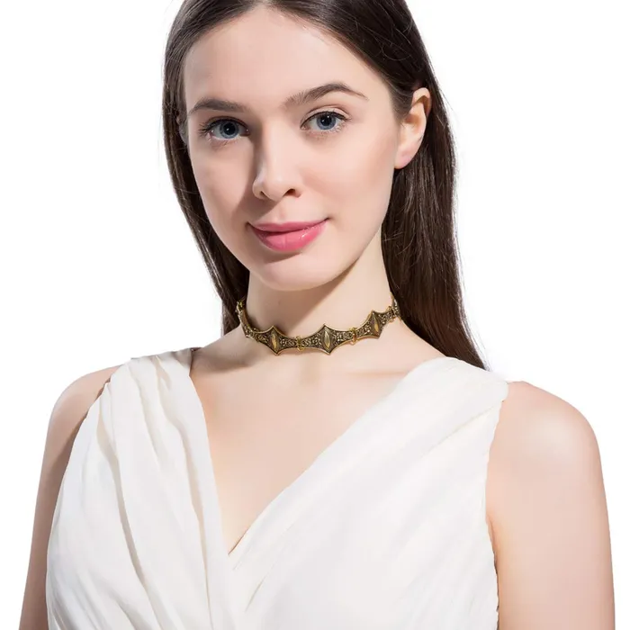 Yellow Chimes Necklaces Yellow Chimes Vintage Charm Collar Choker Gold Necklace for Women And Girls
