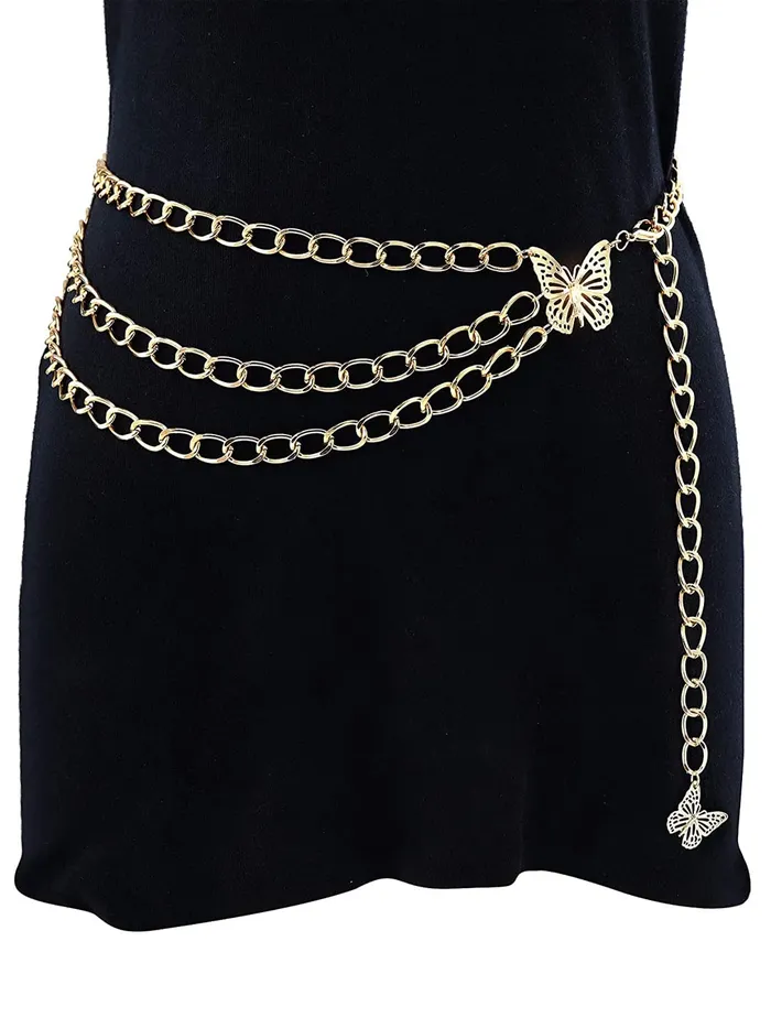 Yellow Chimes Necklaces Yellow Chimes Waist Chain for Women Pearl Beadded Stone studded Waist Chain For Women and Girls