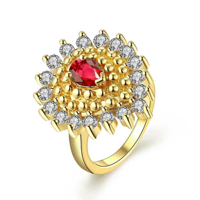 Yellow Chimes Red Cubic Zircon Zadau Style Gold Plated Ring for Women and Girls Yellow Chimes Bracelets Yellow Chimes Red Cubic Zircon Zadau Style Gold Plated Ring for Women and Girls Yellow Chimes Bracelets