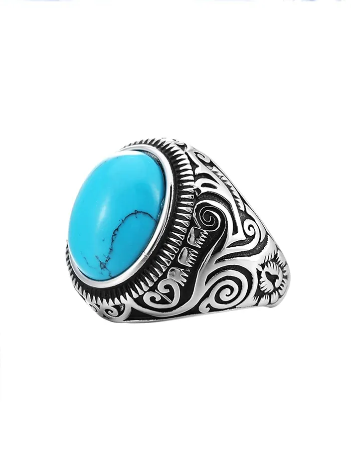Yellow Chimes Rings For Men Stylish Stainless Steel Black Silver Blue Stoned Multicolor Band Ring For Men And Boys Size 10 Yellow Chimes Rings