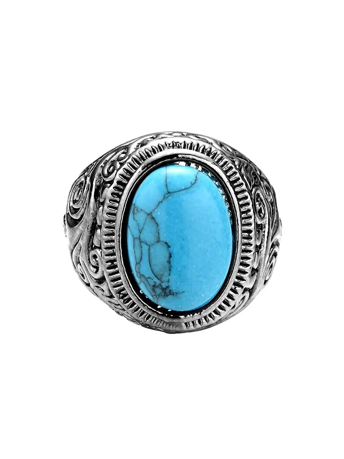 Yellow Chimes Rings For Men Stylish Stainless Steel Black Silver Blue Stoned Multicolor Band Ring For Men And Boys Size 10 Yellow Chimes Rings
