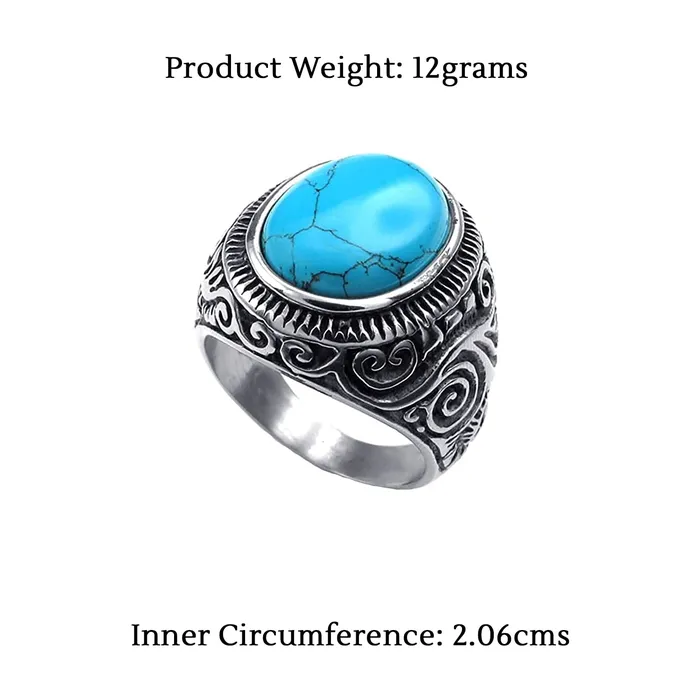 Yellow Chimes Rings For Men Stylish Stainless Steel Black Silver Blue Stoned Multicolor Band Ring For Men And Boys Size 10 Yellow Chimes Rings