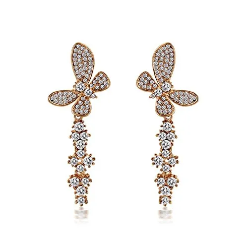 Yellow Chimes Rings YELLOW CHIMES Butterfly Gold Plated High Grade CZ Earrings for Women and Girls Yellow Chimes Rings YELLOW CHIMES Butterfly Gold Plated High Grade CZ Earrings for Women and Girls