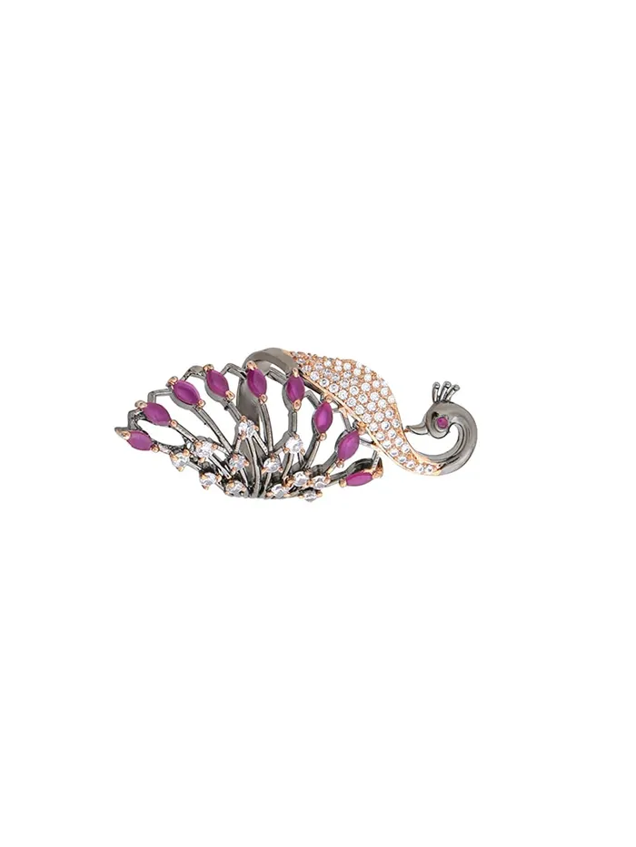 Yellow Chimes Rings Yellow Chimes Ring For Women Silver Toned Multi Shaped Multicolor Crystal Studded Ring For Women and GirlsSize US 8
