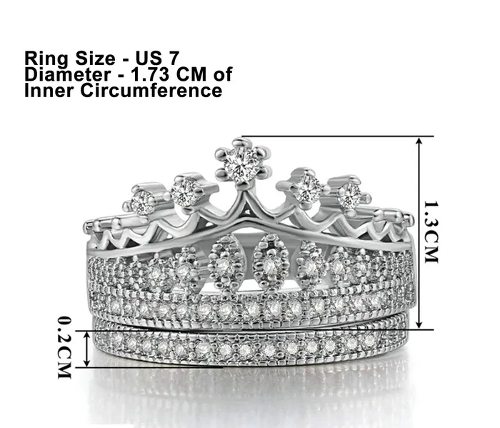 Yellow Chimes Rings Yellow Chimes Rings for Women Stylish Elegant White Stoned Crystal from Austrian Collection Studded Rings for Women and Girls