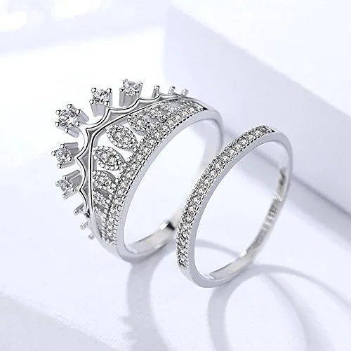 Yellow Chimes Rings Yellow Chimes Rings for Women Stylish Elegant White Stoned Crystal from Austrian Collection Studded Rings for Women and Girls