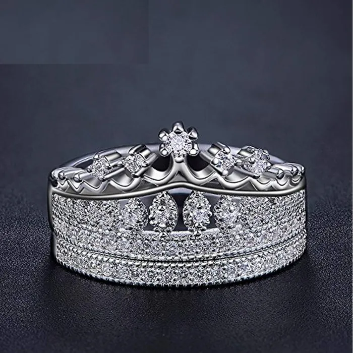 Yellow Chimes Rings Yellow Chimes Rings for Women Stylish Elegant White Stoned Crystal from Austrian Collection Studded Rings for Women and Girls