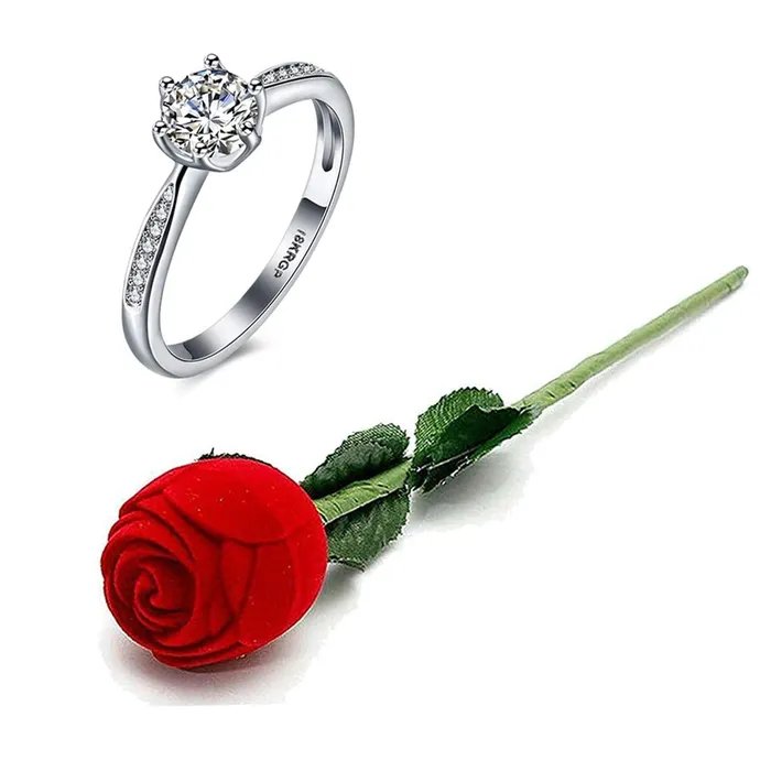 Yellow Chimes Rings Yellow Chimes Valentines Gift Combo of Crystals from Swarovski Silver Designer Ring in Red Velvet Rose Ring Box for Women and Girls Yellow Chimes Rings Yellow Chimes Valentines Gift Combo of Crystals from Swarovski Silver Designer Ring in Red Velvet Rose Ring Box for Women and Girls