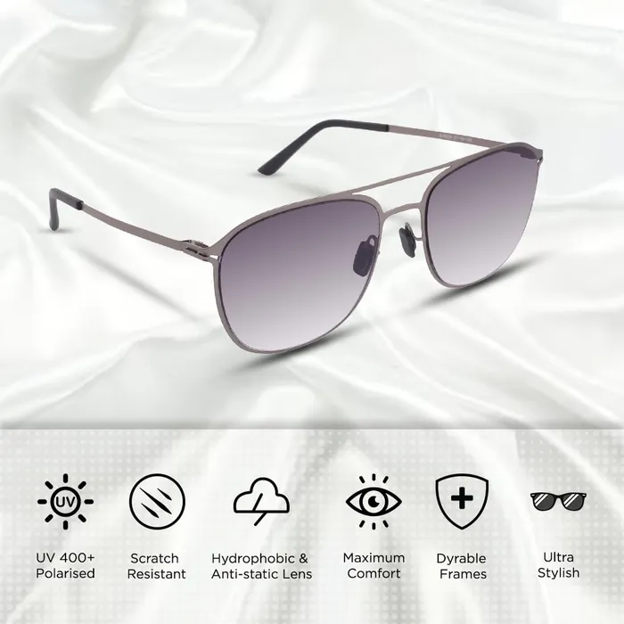 Yellow Chimes Sunglasses for Women Square Shaped Polarised Sunglasses Girls Women Sunglasses for Women Stylish 100 UV 400 Protection with Case Yellow Chimes Earrings