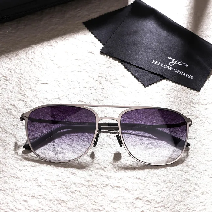 Yellow Chimes Sunglasses for Women Square Shaped Polarised Sunglasses Girls Women Sunglasses for Women Stylish 100 UV 400 Protection with Case Yellow Chimes Earrings