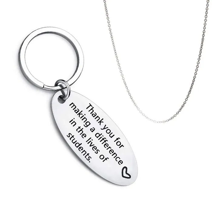 Yellow Chimes Thank You For Making A Difference In the Lives of Students Keychain Pendant with ChainGift for TeachersTeachers Day GiftTeachers Birthday Gift Yellow Chimes Necklaces Yellow Chimes Thank You For Making A Difference In the Lives of Students Keychain Pendant with ChainGift for TeachersTeachers Day GiftTeachers Birthday Gift Yellow Chimes Necklaces
