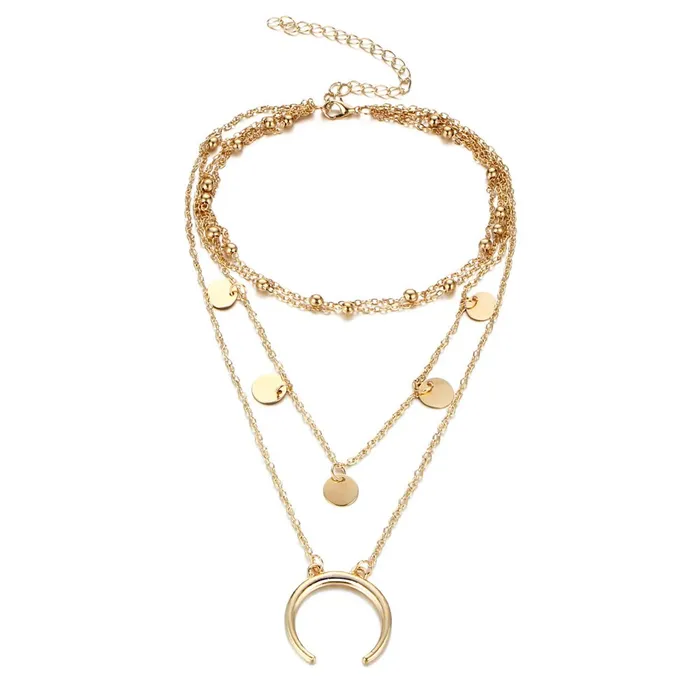 Yellow Chimes Trendy Fashion Multilayer Gold Plated Pearl Choker Necklace for Women and Girls Yellow Chimes Necklaces