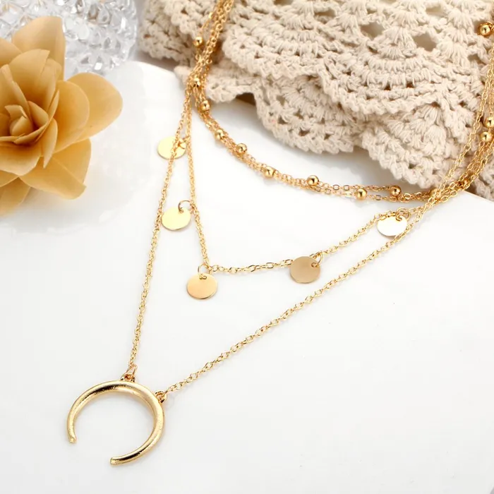 Yellow Chimes Trendy Fashion Multilayer Gold Plated Pearl Choker Necklace for Women and Girls Yellow Chimes Necklaces
