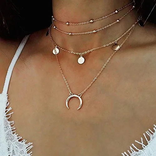 Yellow Chimes Trendy Fashion Multilayer Gold Plated Pearl Choker Necklace for Women and Girls Yellow Chimes Necklaces