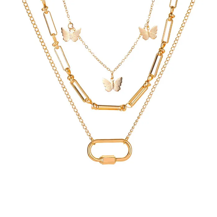 Yellow Chimes Trendy Fashion Multilayer Gold Toned Butterfly Chain Choker Necklace for Women and Girls Yellow Chimes Necklaces Yellow Chimes Trendy Fashion Multilayer Gold Toned Butterfly Chain Choker Necklace for Women and Girls Yellow Chimes Necklaces