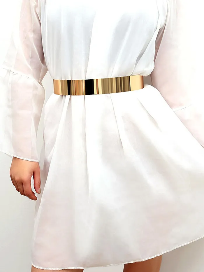 Yellow Chimes Womens Waist Belt Stretchy Black Hip Belt For Women Saree Kamarband I AdjustabIe Perfect For Western Ethnic Attire Addition To Your Wardrobe Design 8 Yellow Chimes Necklaces