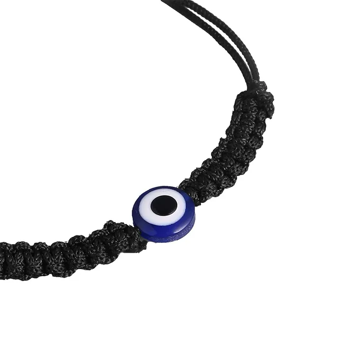Yellow Chimes Yellow Chimes Beads Bracelet for Men Combo of 2 Pcs Evil Eye Black Beads Rudraksha Stretchable Bracelets for Men and Boys Necklaces