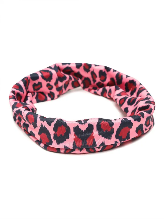 Yellow Chimes Yellow Chimes Head Bands for Girls Headbands for Women Pink Fabric Broad Headband Hair Accessories for Women and Girls Necklaces