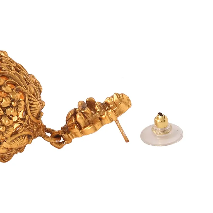 Yellow Chimes Yellow Chimes Jewellery Set for Women Gold Plated Traditional Temple Jewellery Set Antique Necklace Set with Earrings for Women and Girls Earrings