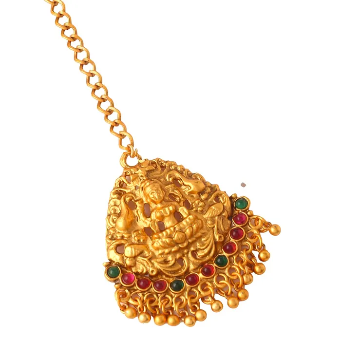 Yellow Chimes Yellow Chimes Jewellery Set for Women Gold Plated Traditional Temple Jewellery Set Antique Necklace Set with Earrings for Women and Girls Earrings