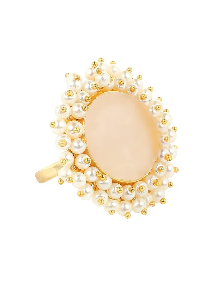 Yellow Chimes Yellow Chimes Rings for Women Traditional Pearl Ring Classic Style Gold Plated Stone Cocktail Rings for Women and Girls Necklaces Yellow Chimes Yellow Chimes Rings for Women Traditional Pearl Ring Classic Style Gold Plated Stone Cocktail Rings for Women and Girls Necklaces