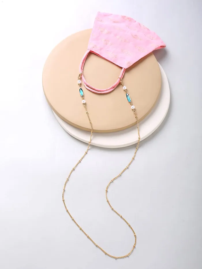 Yellow Chimes Yellow Chimes Sunglasses Chain for Women Eyeglasses Chain Multicolor Beadded Face Mask Chains Sunglasses AccessoriesSunglasses Lanyard for Girls and Women Model5 Necklaces