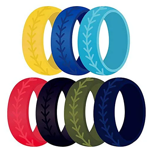 Yellow Chimes Yellow Chimes Trendy Multicolor Combo of 7 Pcs Sports Gym Flexible Silicone Finger Band Rings for Women Man Unisex Earrings Yellow Chimes Yellow Chimes Trendy Multicolor Combo of 7 Pcs Sports Gym Flexible Silicone Finger Band Rings for Women Man Unisex Earrings