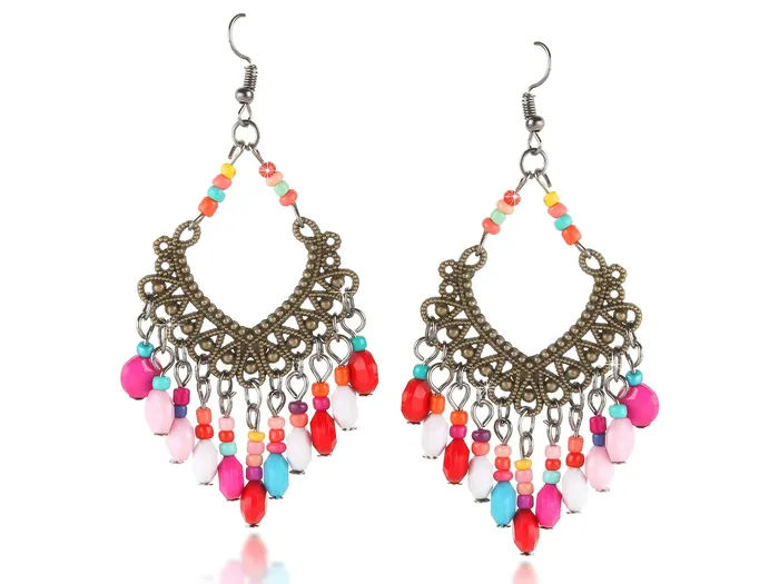 Yellow Chimes Young Colors Beads Stylish Bohemian Hangings Oxidized Earring for Women and Girls Yellow Chimes Earrings Yellow Chimes Young Colors Beads Stylish Bohemian Hangings Oxidized Earring for Women and Girls Yellow Chimes Earrings