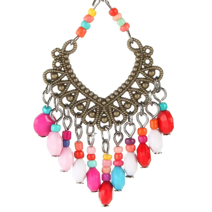 Yellow Chimes Young Colors Beads Stylish Bohemian Hangings Oxidized Earring for Women and Girls Yellow Chimes Earrings