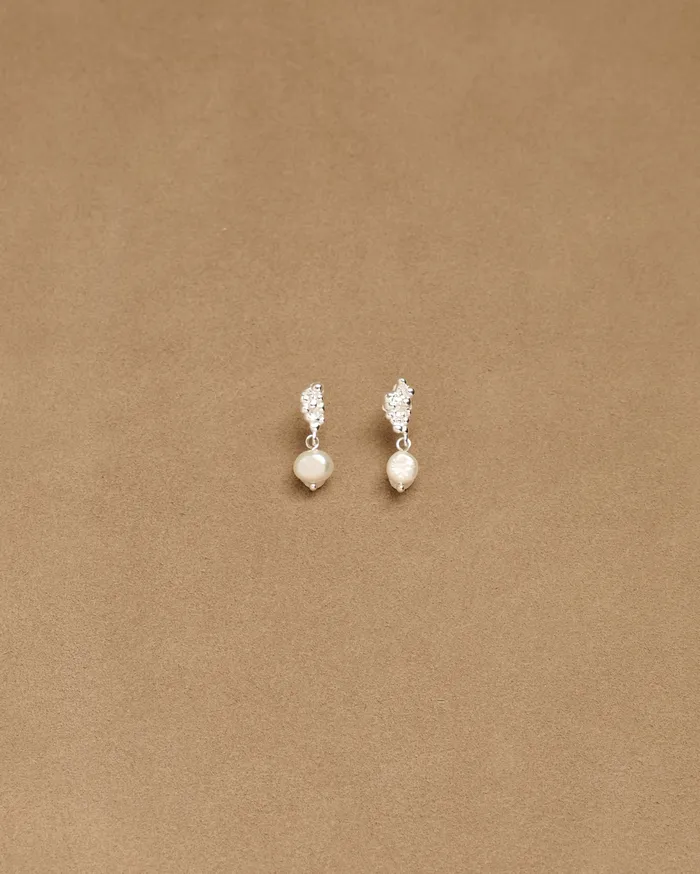 Zaia Irregular Grape Fresh Water Pearl Stud Earrings MYJN Earrings