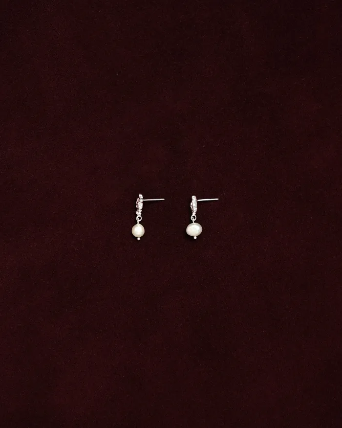 Zaia Irregular Grape Fresh Water Pearl Stud Earrings MYJN Earrings